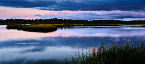 Deep Dusk at the Marsh