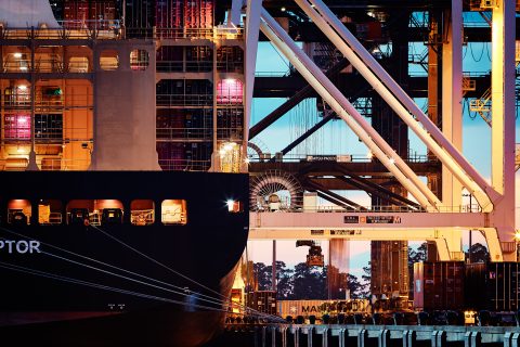 Steel Giants at Dusk