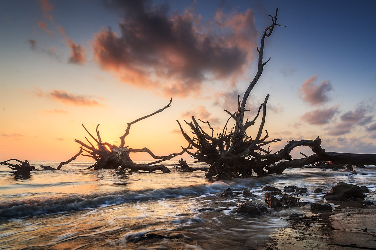 Fingers of the Setting Sun