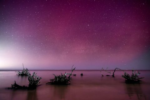 Auroral Remnants Over the Boneyard