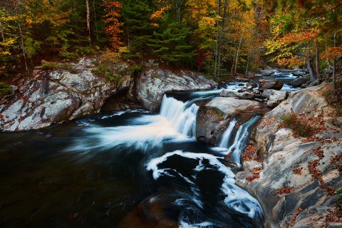 Cascades of Autumn Fire