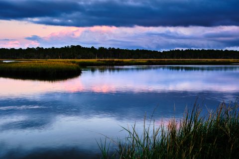Deep Dusk at the Marsh